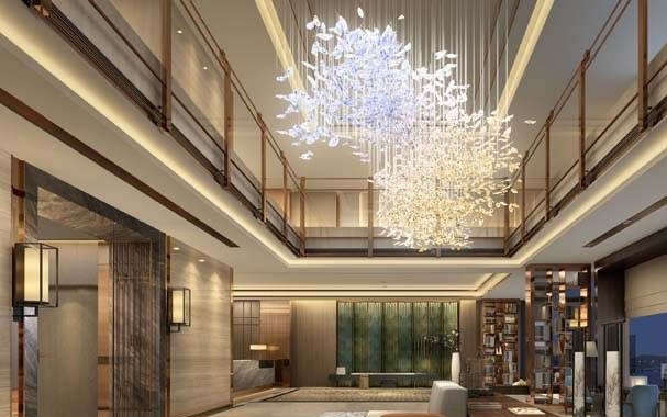 酒店大堂藝術(shù)吊燈定制 燈具廠家供應設計安裝