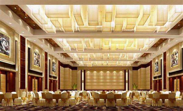 高檔大型酒店宴會(huì)廳燈具廠家定制效果圖 一站式供應(yīng)安裝